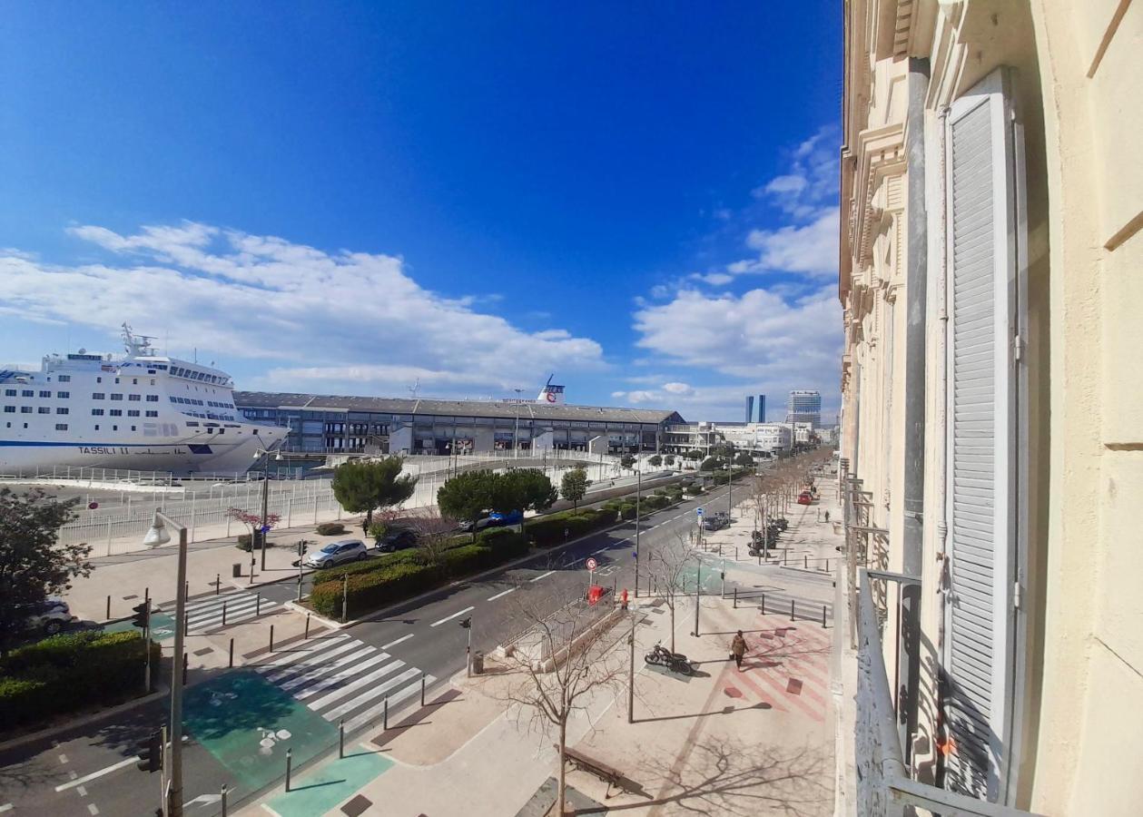 Spacieux et lumineux appartement vue mer Joliette Marseille Extérieur photo
